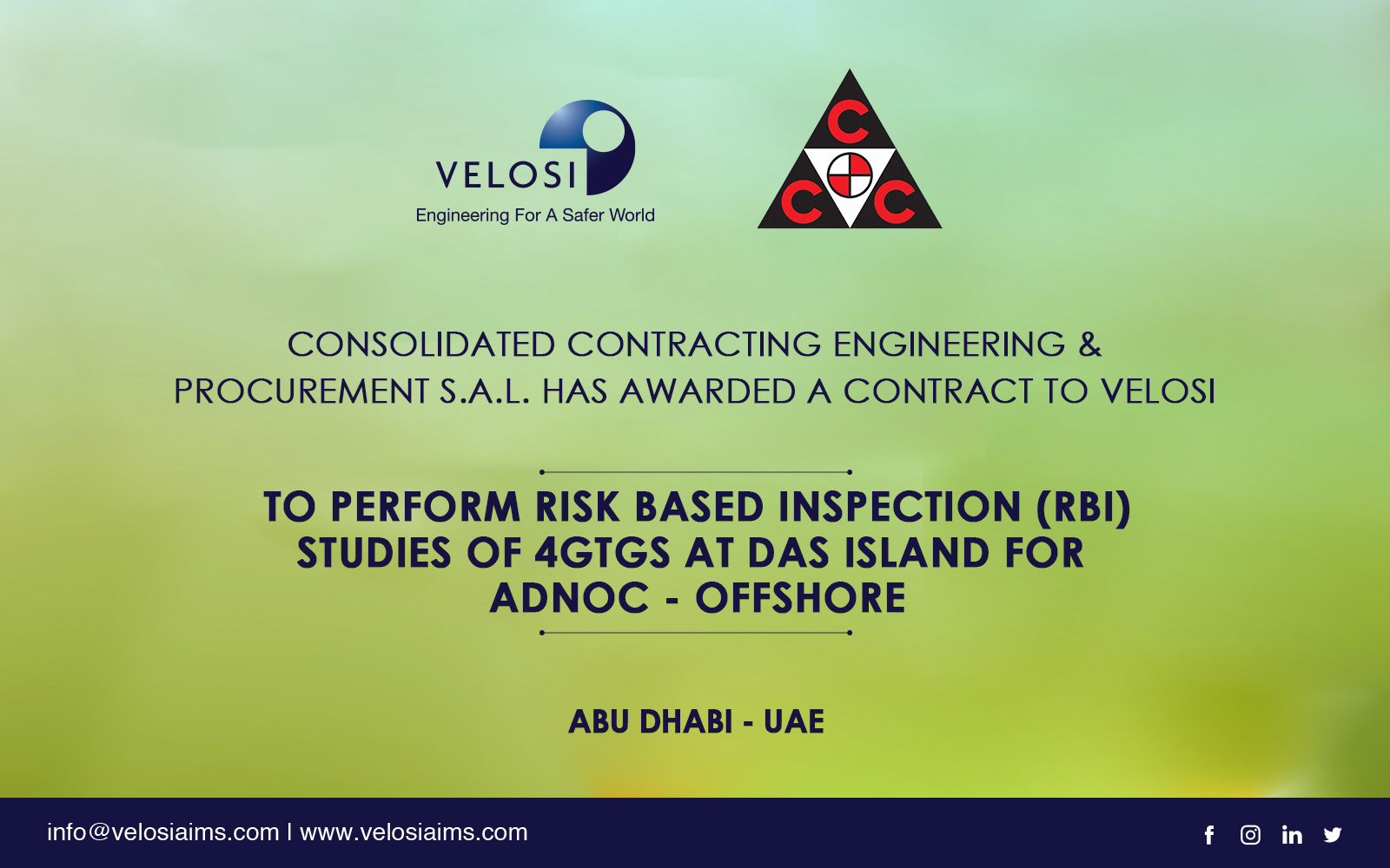 CCC Project Awarded Web News