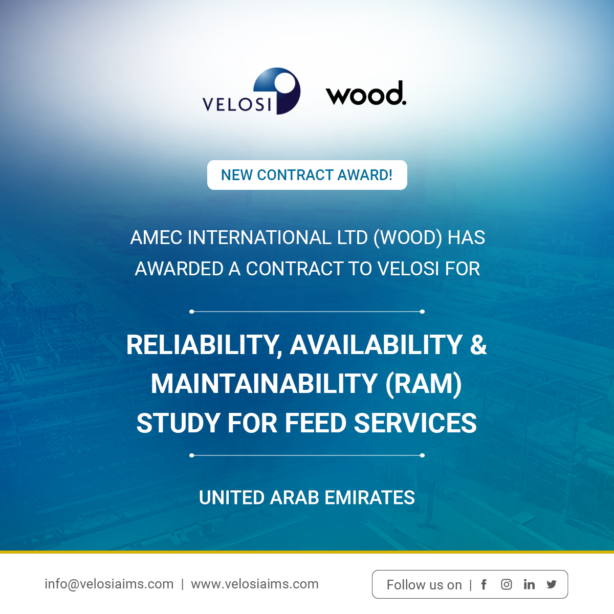 VAIL-Contract-Award-AMEC-Wood RAM Study at WOOD